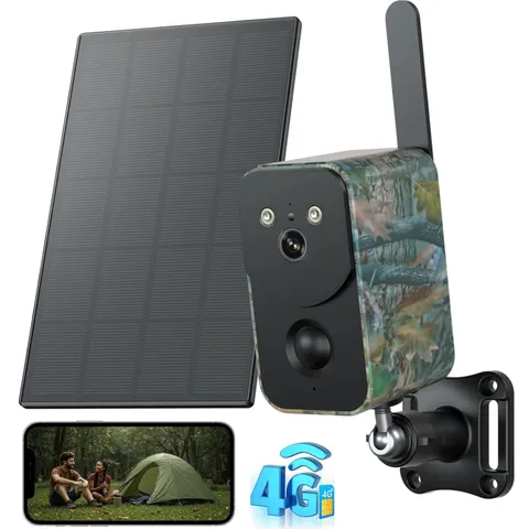 Wireless 4G Cellular Trail Camera - Night Vision, 2-Way Audio, Camouflage Design