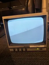 Sony SSM-930 Vintage 9” Black & White CCTV Security CRT Monitor Powers On 1997