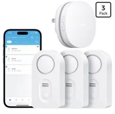 Govee WiFi Water Leak Detector 3 Packs Leak Alert with Remotely Email/APP