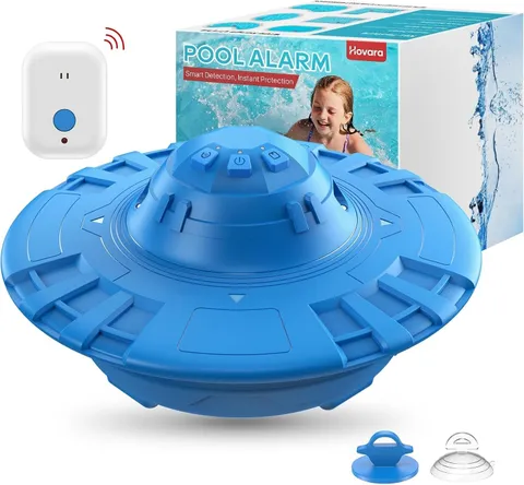 Pool Alarm, Floating Pool Safety Alarms for Inground & Above Ground Pools 110dB