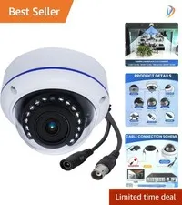Super Wide Angle 180 Degree Security Camera with Night Vision & BNC Connectivity