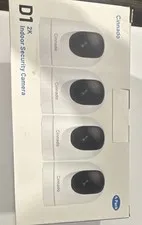 Cinnado D1 2K Indoor Wi-Fi IP Security Camera 3-Pack Night Vision Pan/Tilt