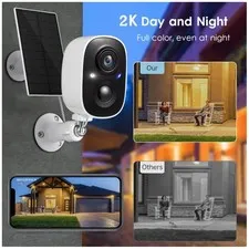 VicoHome Solar Cam 2-Pack, Color Night Vision, Motion Detect