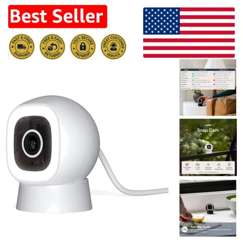 Luna 2K Wireless Security Camera with Built-in Spotlight - 24/7 Home Monitoring