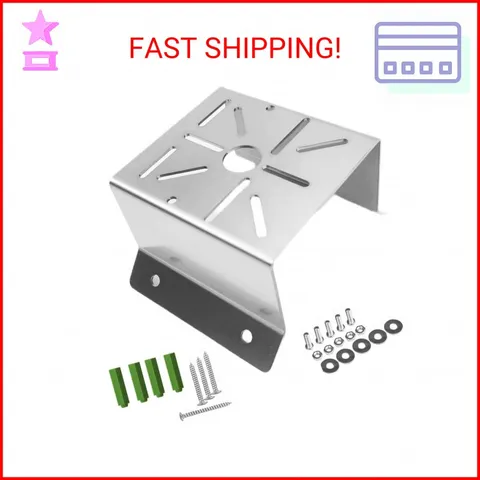 Coolotic CCTV Security Camera Corner Mount Bracket, Stainless Steel Wall Corner