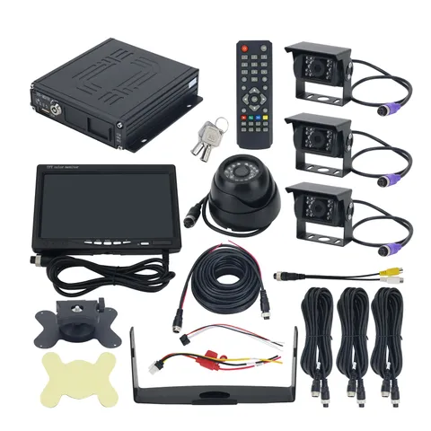 SW-0001A 4CH Truck DVR Truck Camera System Mobile DVR Supports Night Vision