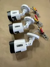 Lot of 3 Cobra 1080p HD Surveillance Security Camera 63891 Color w/Night Vision
