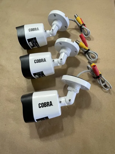 Lot of 3 Cobra 1080p HD Surveillance Security Camera 63891 Color w/Night Vision