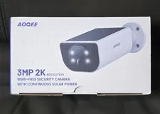 AOQEE 2K Solar Camera Outdoor Wireless-2.4Ghz WiFi Cameras for Home Security.