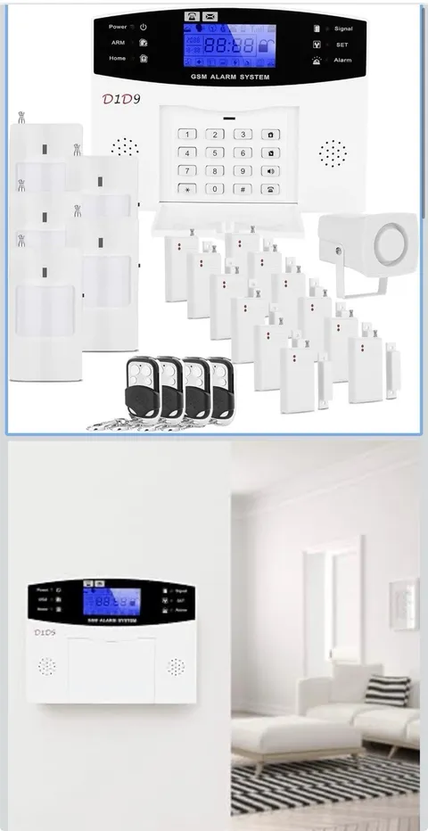 Burglar Alarm System Wireless DIY GSM for Home House Security
