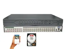 Evertech 32 Channel H.265 Security DVR w 4TB HDD Professional Video Recorder