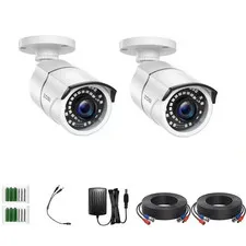 Wired 1080P Outdoor/Indoor Bullet Security Camera 4-In-1 Compatible for TVI/CVI/