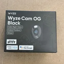 Wyze Cam OG 1080p Color Night Vision Spotlight Motion Black Wi-Fi Smart  Sealed