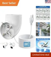 Eave Mount & 20ft Cable for Ring and Compatible Floodlight Cameras