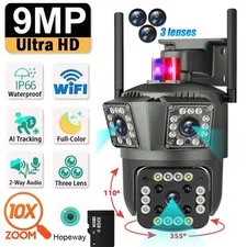 1080P WiFi Surveillance Security Camera Outdoor/Home Pan-Tilt Motion Detection