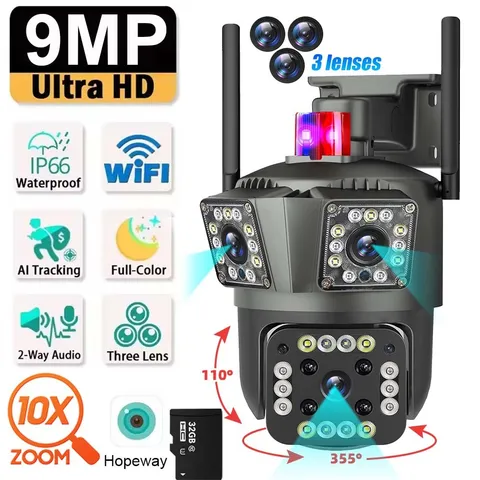 1080P WiFi Surveillance Security Camera Outdoor/Home Pan-Tilt Motion Detection