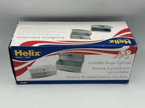 Helix Lockable Prescription Drugs Cabinet with 2 Keys NIB