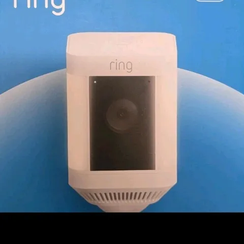 Ring Spotlight Cam Plus White Wi‑Fi 1080p Outdoor/Indoor Motion Spotlight
