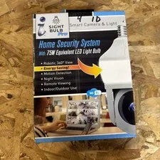 Sight Bulb WiFi Smart Camera & Light Pro, 75W Equivalent LED Light 1D