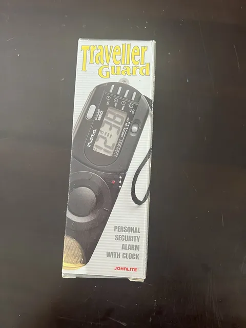Traveller Guard - Personal Security Alarm with Clock New Open Box
