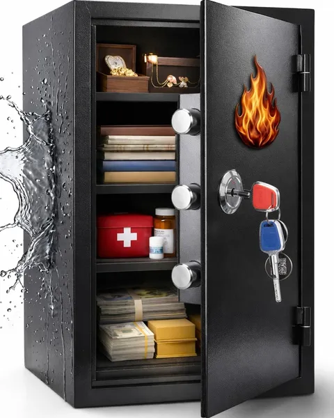 23.69" Fireproof Safe 1800°F Fire Protection