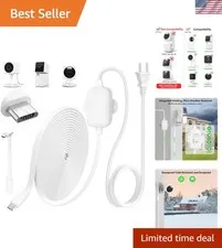25FT Outdoor Power Adapter for WYZE Cam V4, Cam OG/V3/V3 Pro, L-Shape Micro U...