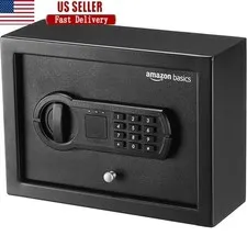 Electronic Keypad Safe W/ Live Bolts Drawer Mount Security Compact Design New