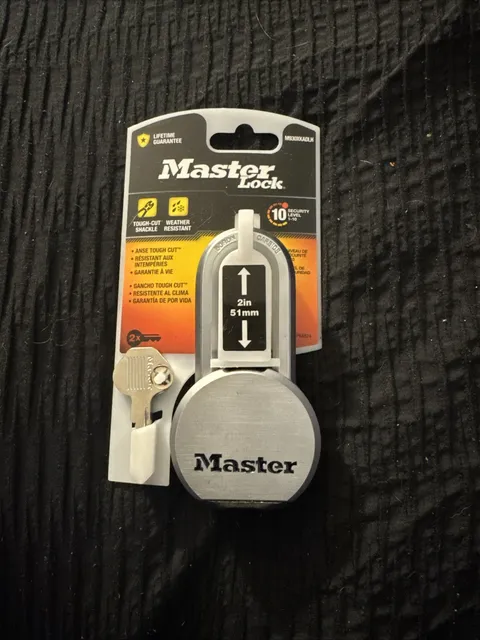 Master Lock M930XKADLH Tough-Cut Padlock 2in Steel Silver Weather Resistant