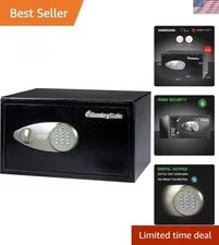 Alloy Steel Safe with Digital Lock - 0.98 Cu Ft, Waterproof, Anti-Theft Security