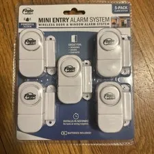 Pack of 5 Flipo Security Mini Entry Defender Wireless Door & Window Alarm