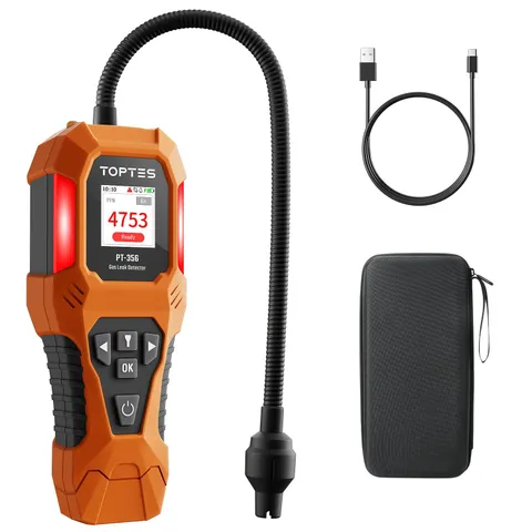 Toptes Pt-356 Rechargeable Natural Gas Detector 10 Inch Goose Neck Detection