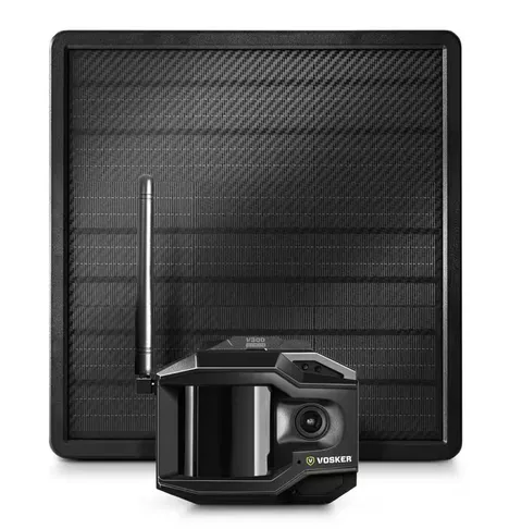 VOSKER V300 Ultimate Solar 4G LTE Outdoor Security Camera Black New