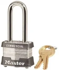 Lam Steel Padlock #3 1-9/16 in Body Long Shackle KA3753
