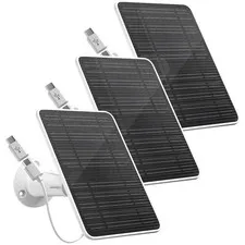 Solar Panel Charger for Eufy Cameras, 5V 4W,  Waterproof