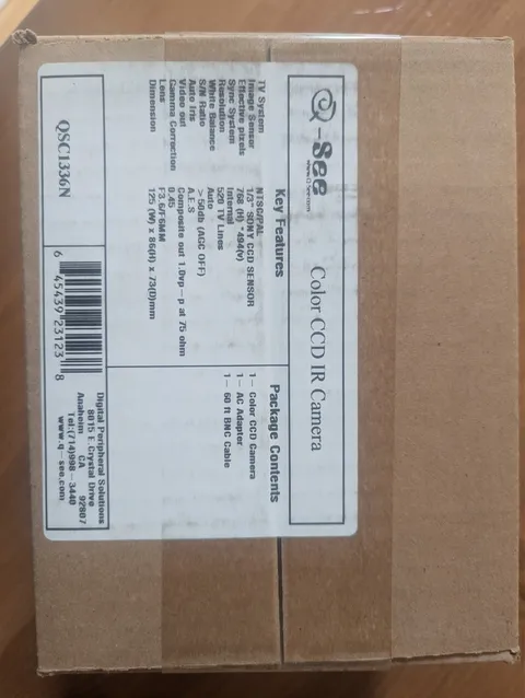 New Q-See QSC1336N Color CCD IR Security Camera - 50TVL - 36 IR LEDs-New In Box