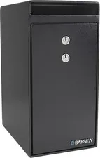 Key Lock Depository Drop Safe – Steel Lock Box W/ Drop Slot Anti-Fishing Baffle