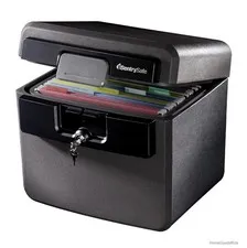 Fire Resistant Waterproof Box Safe Key Lock 0.65 Cubic Feet Hanging File