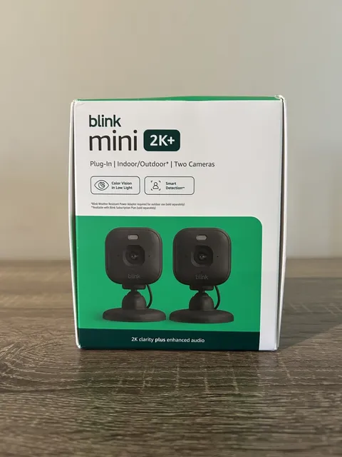 Blink Mini 2K+ (newest model) 2 Cameras - Black