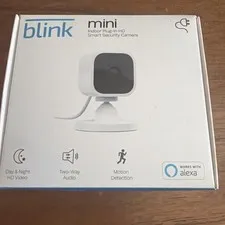 Blink Mini Indoor Plug-In Live HD Security Camera New in Box