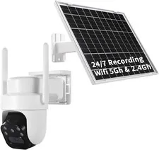 24/7 Recording AOV Outdoor Solar-Powered Security Camera - 100% Wireless Outdoor