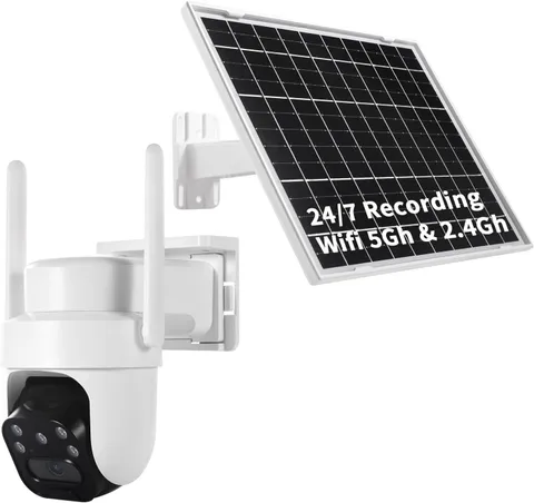 24/7 Recording AOV Outdoor Solar-Powered Security Camera - 100% Wireless Outdoor