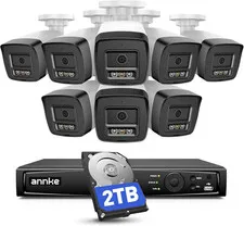 5MP Security Camera System Two-Way Audio, 16CH NVR with AI Motion Detection, 8X