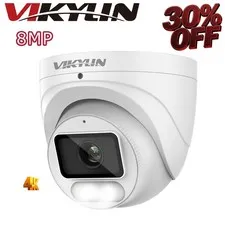 VIKYLIN ISP 1/1.8" sensor F1.0 Color Ultra 8MP 4K Ethernet POE Camera MIC ONVIF
