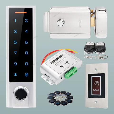 HOMSECUR Weatherproof WIFI Fingerprint RFID Access Control Set Lock APP Unlock