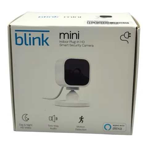 Blink Mini Indoor Plug-In Live HD Smart Security Camera (New in Box)