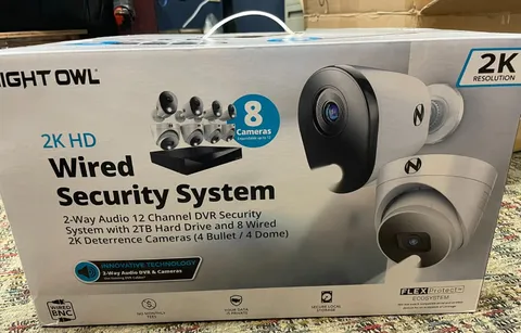 New factory-sealed Night Owl 2K HD Wired Security System Model: FTD4-82-4B4DML