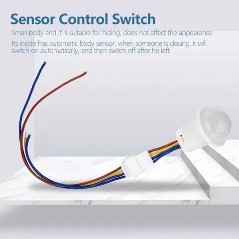 Mr  HW06A/Mr  HW08F LED Automatic Infrared Motion Sensor Control Switch 1-40W