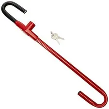 Winner International The Club CL303 Pedal to Steering Wheel Lock, Red, 5.25