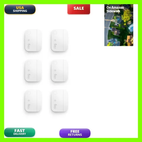 Ring Sensors Window & Door Sensor (newest Model) 6-pack Instant Notifications