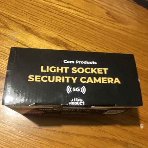  Light Socket Security Camera 5G Wi-Fi App Controlled